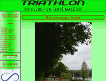 Tablet Screenshot of flers-triathlon.fr
